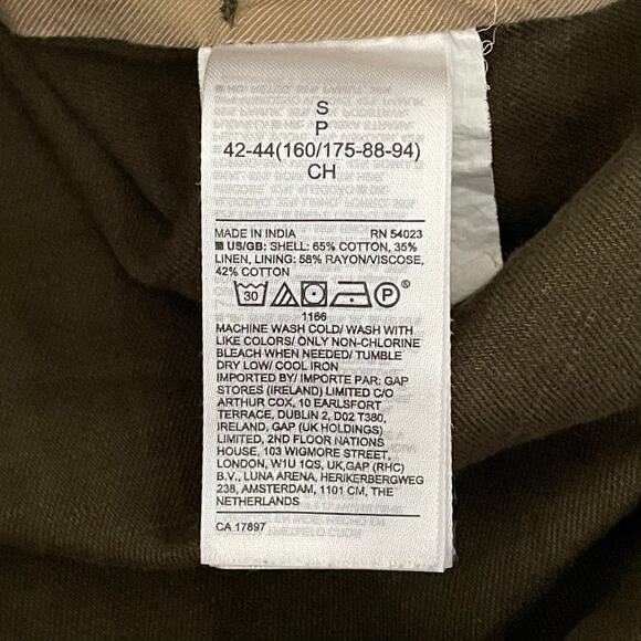 Banana Republic Essential Cargo Jacket Camo Green Women's S NO BELT Safari Army - Picture 6 of 13